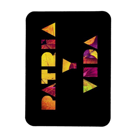Patria y Vida Black Burgundy Autumn Magneet (Verticaal)