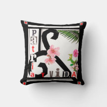 Patria y Vida Black Lijst Pink Flowers