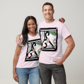 Patria y Vida Black Lijst Pink Flowers T-shirt (Unisex)