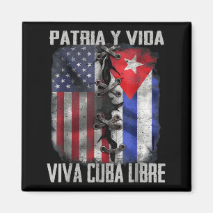 Patria Y Vida Leef Cuba Vrij Patriotisch Retro VS Magneet
