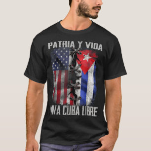 Patria Y Vida Leef Cuba Vrij Patriotisch Retro VS T-shirt