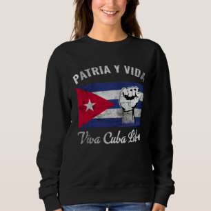 Patria Y Vida Leve Cuba Vrij  Cuba Vlag  Cubaan Trui