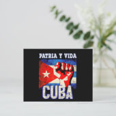 Patria y vida sos Cuba Briefkaart (Staand voorkant)