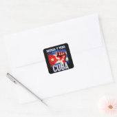 Patria y vida sos Cuba Vierkante Sticker (Envelop)