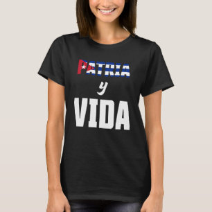 Patria Y Vida SOS Cuba Vlag Vrij Cuba T-shirt
