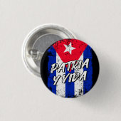Patria Y Vida Viva Cuba Libre Cuban vlag Ronde Button 3,2 Cm (Voorkant /achterkant)