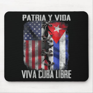 Patria Y Vida Viva Cuba Libre Patriottische Retro Muismat