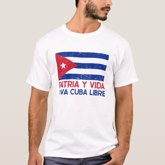 Patria y Vida Viva Cuba Libre T-shirt (Voorkant)