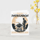 Patriarch Funny BBQ Chef of Grill Fun Kaart (Gele Bloem)