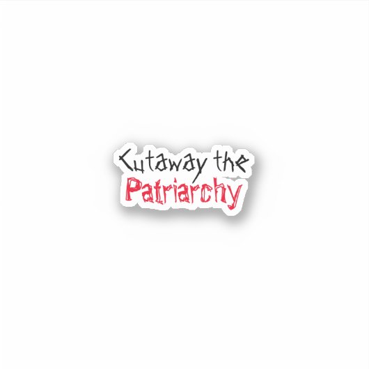 Patriarchy - Scratch Sticker (Voorkant)