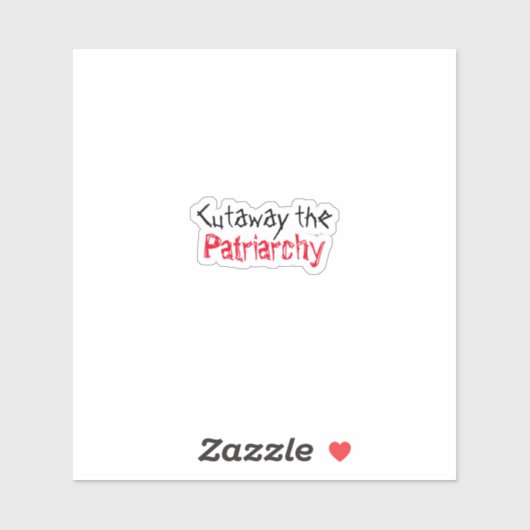 Patriarchy - Scratch Sticker (Vel)