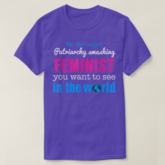 Patriarchy Smashing Feministisch feminisme4428 T-shirt (Design voorkant)