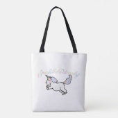 Patriarchy Smashing Rainbow Unicorn tas (Achterkant)