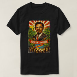 Patrice Lumumba Pan-Afrikaans Revolutionair T-shir T-shirt