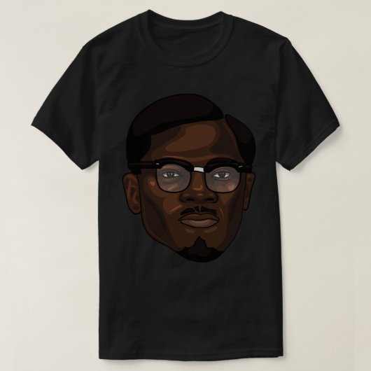 Patrice Lumumba Sticker T-shirt (Design voorkant)