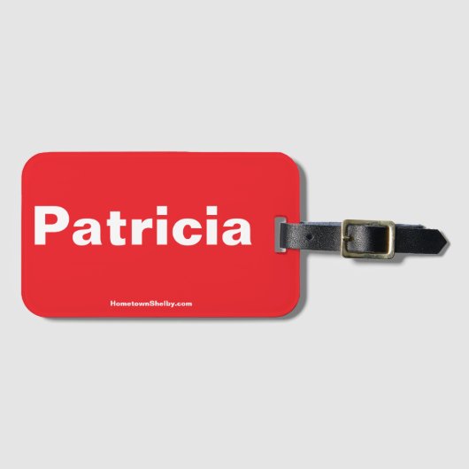 Patricia Bagagelabel (Voorkant (horizontaal))