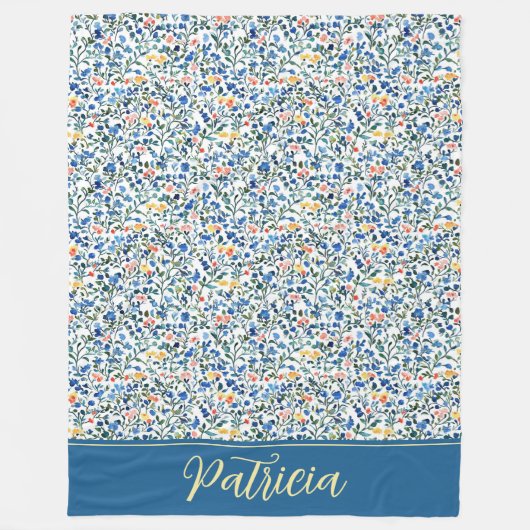 Patricia Dainty Ditsy Party Floral Fleece Deken (Voorkant)