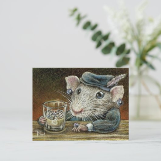 Patricia de rat briefkaart (Staand voorkant)