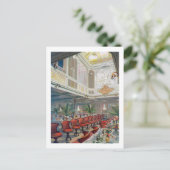 Patricia Dining Hall, Hamburg-America Line Briefkaart (Staand voorkant)