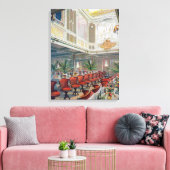 Patricia Dining Hall, Hamburg-America Line Canvas Afdruk (Insitu (Woonkamer))