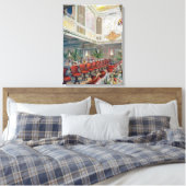 Patricia Dining Hall, Hamburg-America Line Canvas Afdruk (Insitu (Slaapkamer))