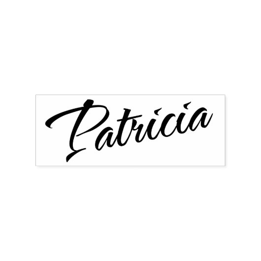 Patricia naam cursief script rubberstempel (Afrduk)