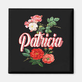 Patricia Name With Flowers Magneet (Voorkant)