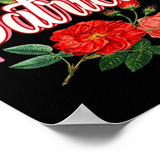 Patricia Name With Flowers  Poster (Hoek)