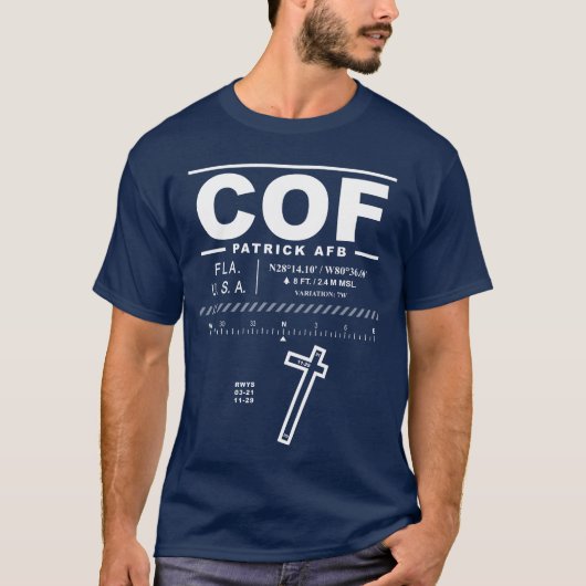 Patrick AFB Air Force Base COF T-shirt (Voorkant)