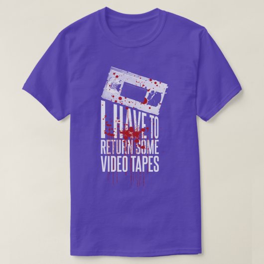 Patrick Bateman Ik moet wat videotapes teruggeven T-shirt (Design voorkant)