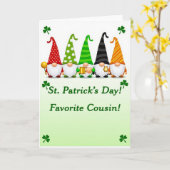 Patrick Day Neef Gnome Kaart (Gele Bloem)