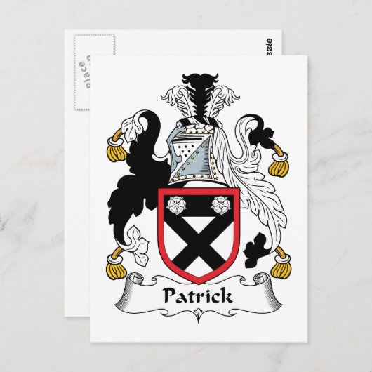 Patrick Family Crest Briefkaart (Voorkant / Achterkant)