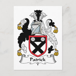 Patrick Family Crest Briefkaart