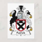 Patrick Family Crest Briefkaart (Voorkant)