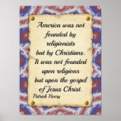 Patrick Henry America Quote Poster (Voorkant)