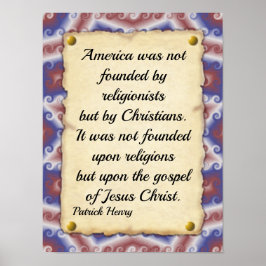 Patrick Henry America Quote Poster