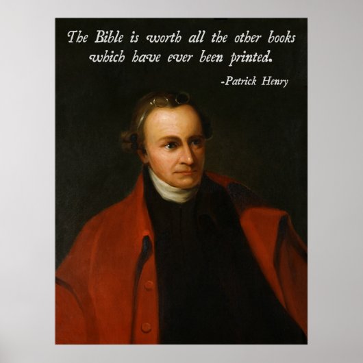 Patrick Henry Bible Poster (Voorkant)