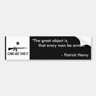 Patrick Henry Bumpersticker
