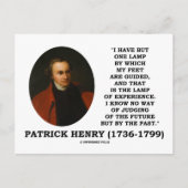 Patrick Henry Lamp over de toekomst Briefkaart (Voorkant)
