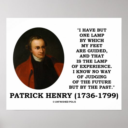 Patrick Henry Lamp over de toekomst Poster (Voorkant)