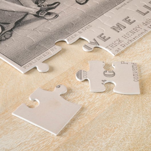 Patrick Henry Liberty of Death Speech Illustration Legpuzzel (Zijkant)