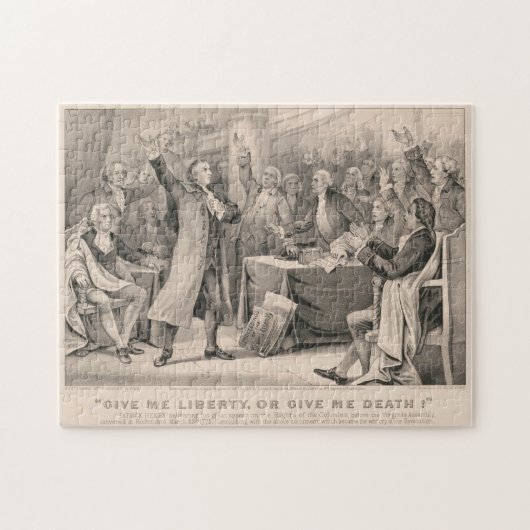 Patrick Henry Liberty of Death Speech Illustration Legpuzzel (Horizontaal)