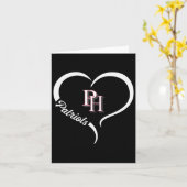 Patrick Henry Patriots Logo Half Hart Slogan Hs Kaart (Gele Bloem)