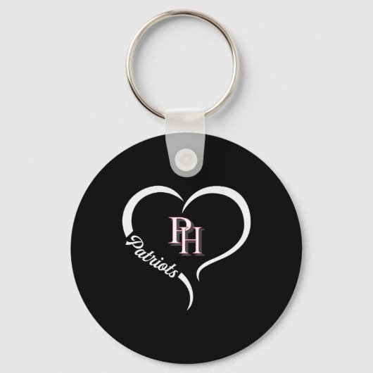 Patrick Henry Patriots Logo Half Heart Slogan Hs Sleutelhanger (Voorkant)