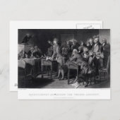 Patrick Henry richt zich tot de Virginia Assembly Briefkaart (Voorkant / Achterkant)