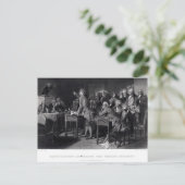 Patrick Henry richt zich tot de Virginia Assembly Briefkaart (Staand voorkant)