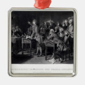 Patrick Henry richt zich tot de Virginia Assembly Metalen Ornament (Voorkant)
