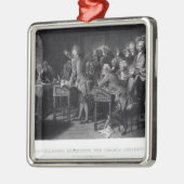 Patrick Henry richt zich tot de Virginia Assembly Metalen Ornament (Links)