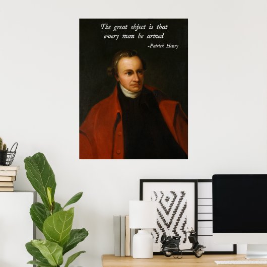 Patrick Henry Right to Beer Arms Poster (Thuiskantoor)