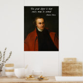 Patrick Henry Right to Beer Arms Poster (Keuken)